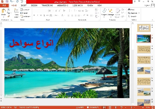 پاورپوینت انواع سواحل