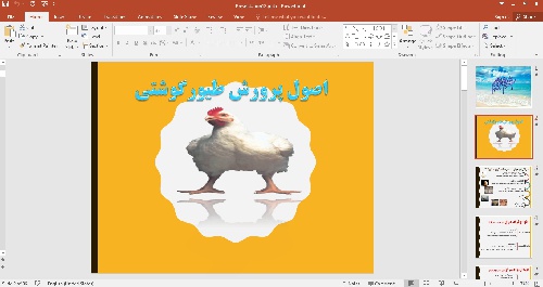 پاورپوینت اصول پرورش طیورگوشتي