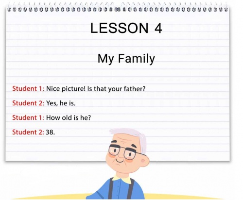 پاورپوینت پایه هفتم درس چهارم My family