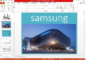 پاورپوینت شرکت سامسونگ 